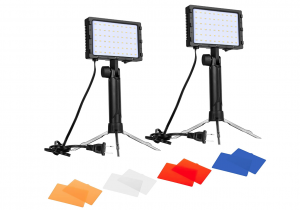 Desk size lighting solution for video calls